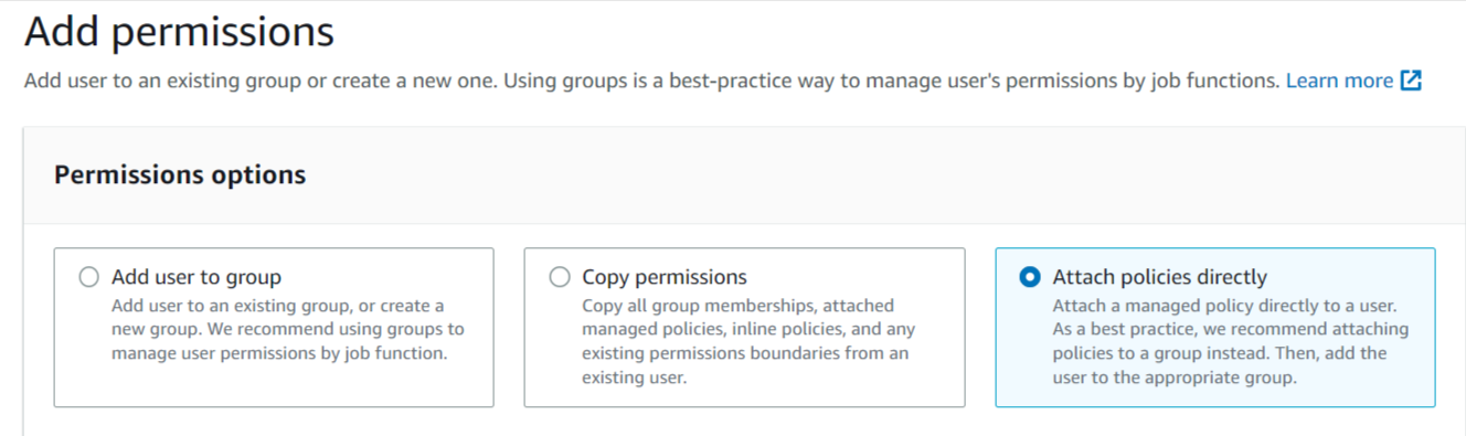 Attach Policies