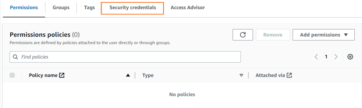 Security Credentials