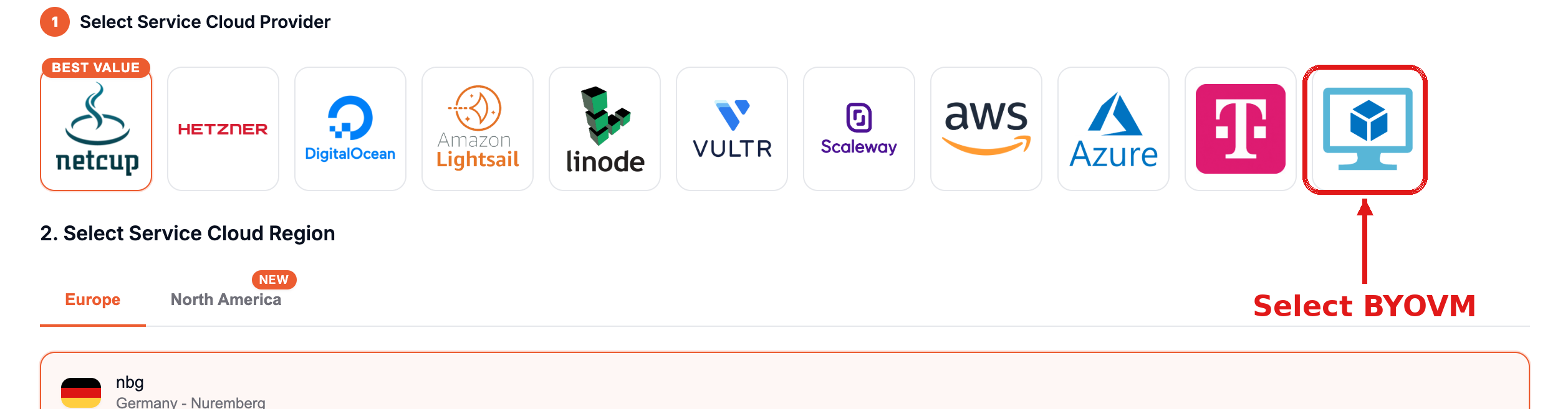BYOVM Dashboard
