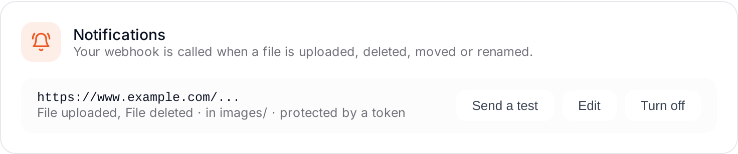 Setting a webhook